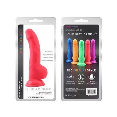 Основное фото Реалистичный фаллоимитатор на присоске Chisa Novelties Delux Pure Nature Norman красный 21,4 см