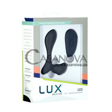 Основне фото Вібромасажер простати Lux Active LX3 чорний 14,6 см