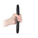 Дополнительное фото Двухсторонний фаллоимитатор Easytoys Silicone double end dildo чёрный 30 см