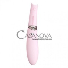 Основное фото Вакуумный стимулятор с вибрацией KisToy Miss CC розовый 18,5 см