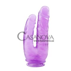 Основное фото Двойной фаллоимитатор на присоске Hi-Rubber Born To Create Pleasure 9.4 Inch фиолетовый 25 см