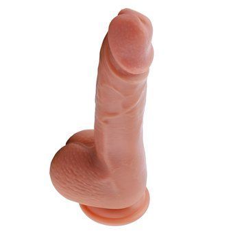 Основное фото Фаллоимитатор для секс-машин Hismith 8.3" 2-layers Silicone Flesh Dildo телесный 22 см