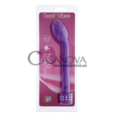 Основное фото Вибратор для точки G Good Vibes Hip G Limited Edition фиолетовый 21 см