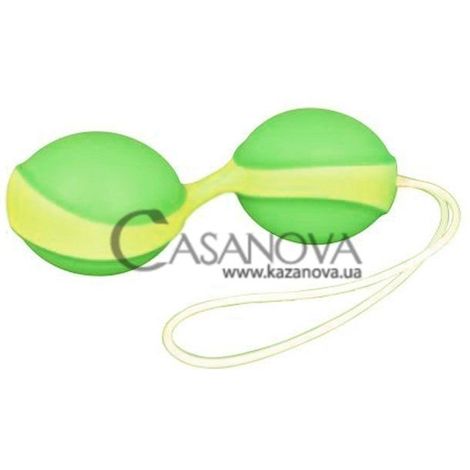 Основное фото Вагинальные шарики GymBalls Duo зелёно-жёлтые