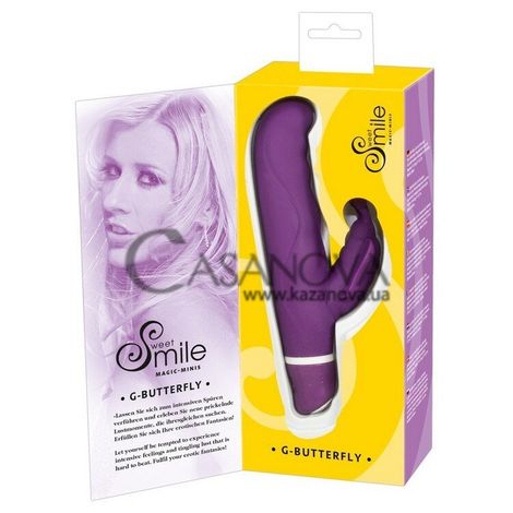 Основне фото Rabbit-вібратор Smile G-Butterfly фіолетовий 15,5 см