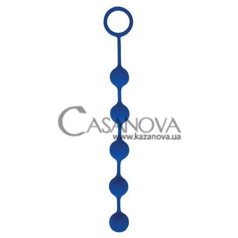 Основное фото Анальная цепочка Sweet Toys Soft Silicone ST-40181-5 синяя 35,5 см