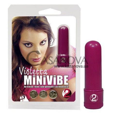 Основное фото Вибропуля Violetta Minivibe розовая 6 см