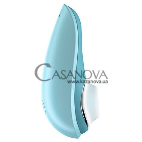Основное фото Вакуумный клиторальный стимулятор Womanizer Liberty голубой 10,4 см
