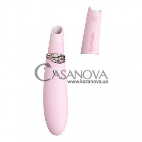 Основное фото Вакуумный стимулятор с вибрацией KisToy Miss CC розовый 18,5 см