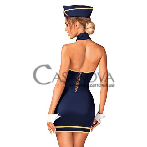 Основное фото Костюм стюардессы Obsessive Stewardess uniform синий