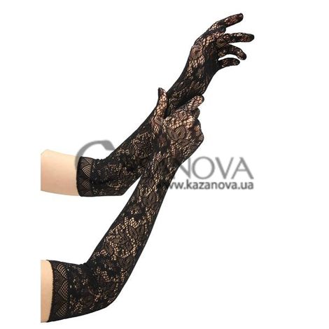 Основне фото Рукавички Baci Allover Lace Opera Glove чорні