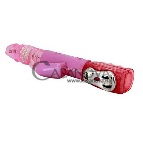 Основное фото Rabbit-вибратор с пульсацией и ротацией Lybaile Flirt Rough розовый 28,5 см