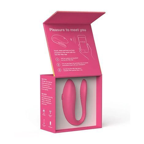 Основное фото Смарт-вибратор для пар We-Vibe Sync Lite розовый 7,7 см