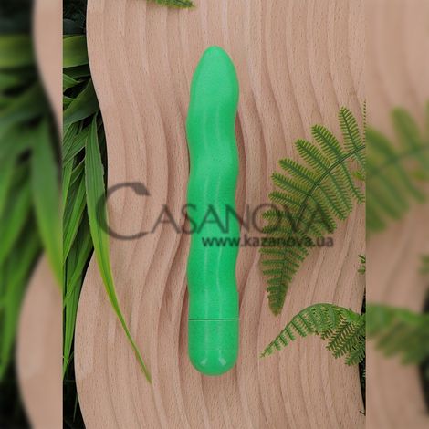 Основне фото Вагінальний вібратор Fuck Green Wave Vibrator зелений 18 см