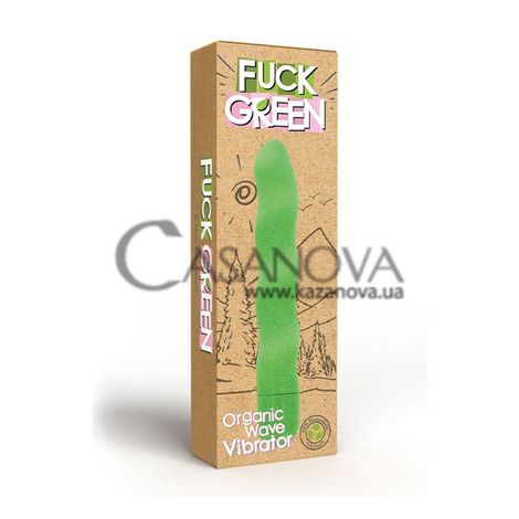 Основне фото Вагінальний вібратор Fuck Green Wave Vibrator зелений 18 см