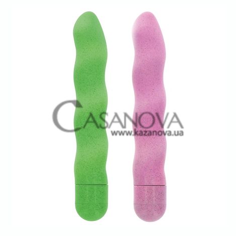 Основне фото Вагінальний вібратор Fuck Green Wave Vibrator зелений 18 см