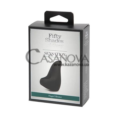 Основне фото Вібратор Fifty Shades of Grey Sensation Finger Vibrator чорний 6,1 см