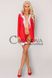 Додаткове фото Новорічний халат Livia Corsetti Fashion Monisa червоний з білим