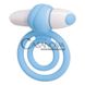 Дополнительное фото Двойное эрекционное виброкольцо PlayCandi Lollipop бело-голубое