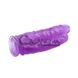 Дополнительное фото Двойной фаллоимитатор на присоске Hi-Rubber Born To Create Pleasure 9.4 Inch фиолетовый 25 см