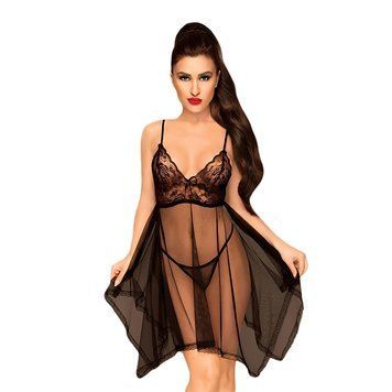 Основное фото Пеньюар Penthouse Naughty Doll S/M чёрный