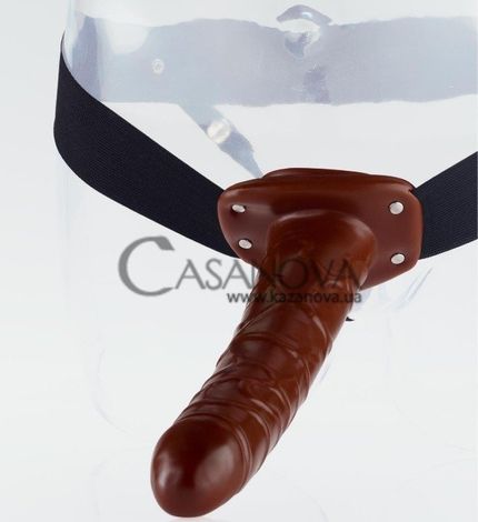 Основное фото Страпон Chocolate Dream Hollow Strap-On коричневый 25,5 см