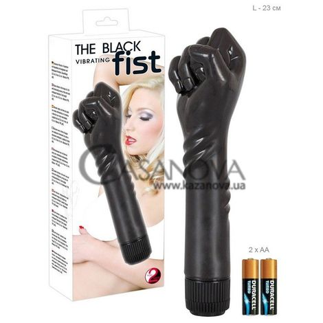 Основне фото Вібратор The Black Vibrating Fist чорний 24 см