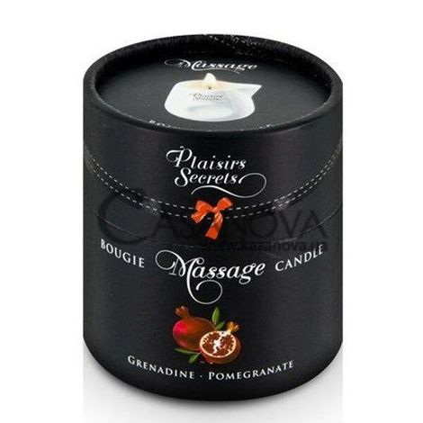 Основне фото Масажна свічка Plaisirs Secrets Bougie Massage Candle Pomegranate гранат 80 мл