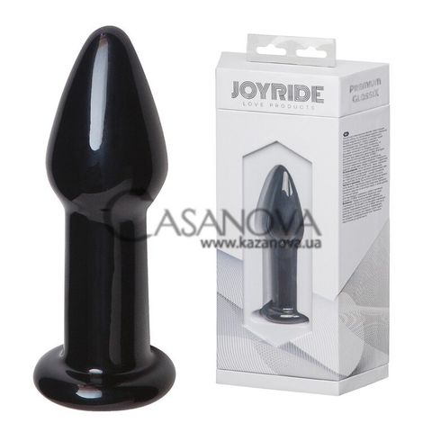 Основне фото Анальна пробка Joyride Love Products Premium GlassiX 10 чорна 11,5 см