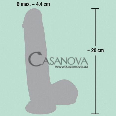 Основне фото Реалістичний фалоімітатор на присосці Medical Silicone Dildo тілесний 20 см