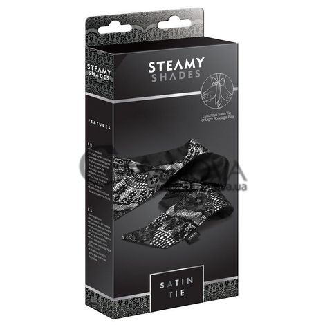 Основное фото Повязка для связывания Steamy Shades Satin Tie чёрная
