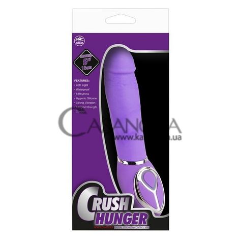 Основное фото Вибратор Crush Hunger фиолетовый 17,5 см