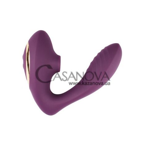 Основное фото Вагинально-клиторальный вакуумный вибратор Didi Double Orgasm фиолетовый 13,8 см
