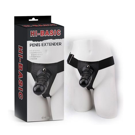 Основное фото Страпон Hi-Basic Penis Extender чёрный 19 см