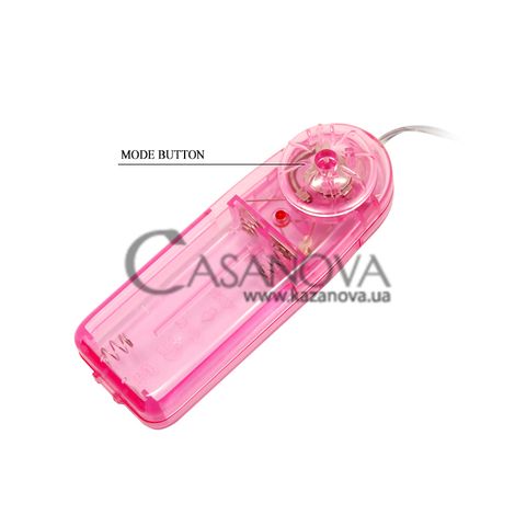 Основное фото Вакуумная помпа для клитора с вибростимуляцией Lybaile Butterfly Clitoral Pump розовая 9,1 см