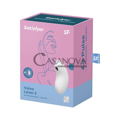 Основное фото Вакуумный вибратор Satisfyer Vulva Lover 2 белый 12 см