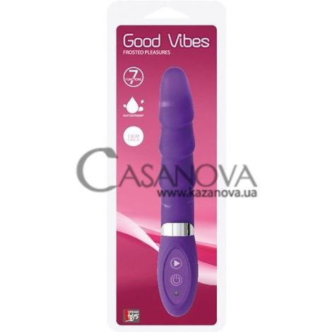 Основное фото Вибратор Good Vibes Frosted Pleasures фиолетовый 13 см