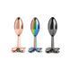 Дополнительное фото Металлический анальный плаг NS Novelties Rear Assets Clover серый 9,2 см