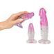 Додаткове фото Набір анальних пробок You2Toys Crystal Clear Anal Training Set рожевий