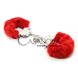 Дополнительное фото Наручники с плюшем Furry Fun Cuffs красные