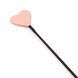 Дополнительное фото Шлёпалка Liebe Seele Dark Candy Pink Vegan Leather Riding Crop with Heart Shape Tip розовое золото