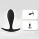 Додаткове фото Силіконова анальна пробка Sexy desires Black Silicone S чорна 7,4 см