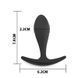 Додаткове фото Силіконова анальна пробка Sexy desires Black Silicone S чорна 7,4 см