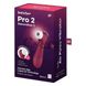 Дополнительное фото Вакуумный стимулятор Pro 2 Generation 3 бордовый 16,4 см
