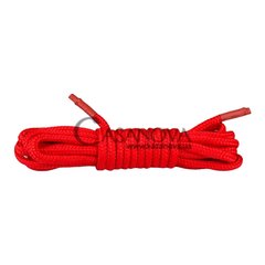 Основное фото Бондажная верёвка Easytoys Nylon Rope красная 5 м