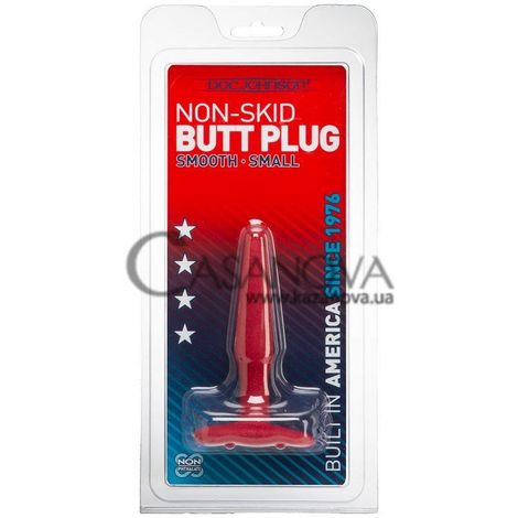Основне фото Анальна пробка Non-Skid Butt Plug Small червона 11 см