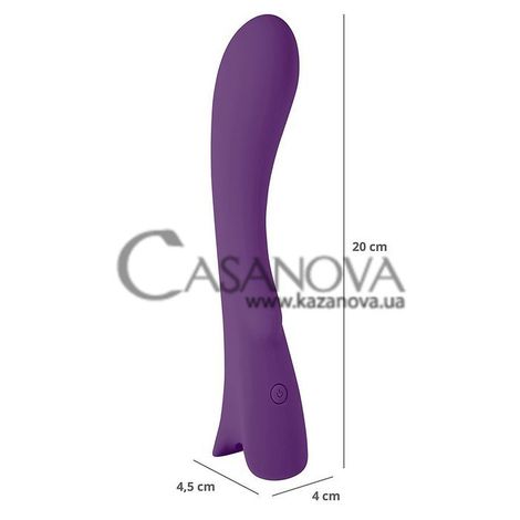 Основное фото Вибратор для точки G Vibratissimo G-vibrator фиолетовый 20 см