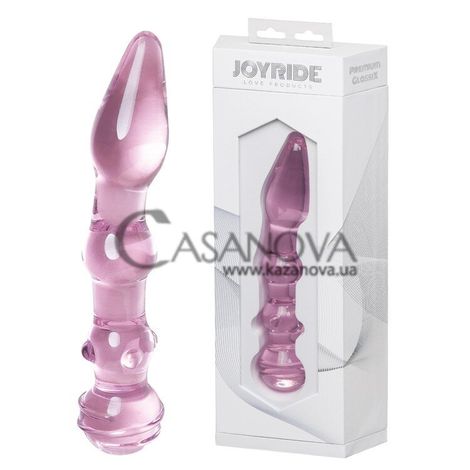 Основне фото Двосторонній фалоімітатор Joyride Love Products Premium GlassiX 12 рожевий 21 см