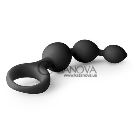 Основное фото Анальная цепь EasyToys Triple Teaster чёрная 15,5 см
