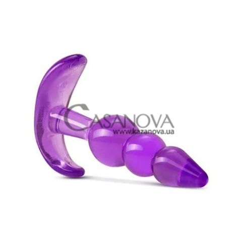 Основное фото Анальная пробка B Yours Triple Bead Anal Plug фиолетовая 9,5 см